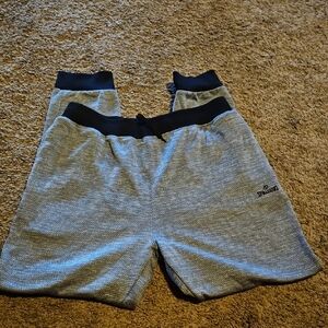Spalding Black and Gray Men's Sweat Jogging Pants Xlarge